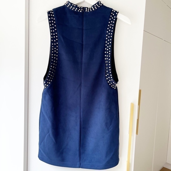 faux Suede Studded mini dress - Picture 4 of 11